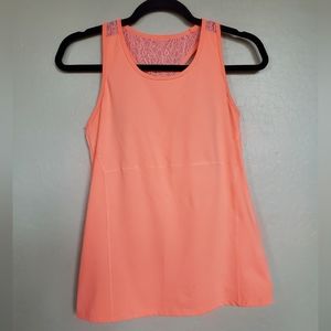 Women's Fila Coral Pink Racerback Tank - Size S
